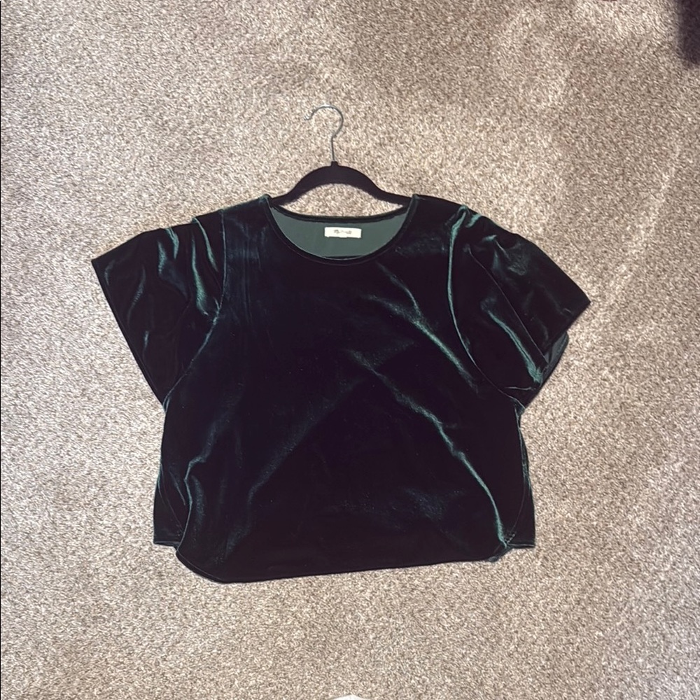 Velvet Green Top